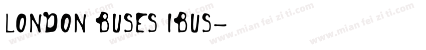 London Buses iBus字体转换